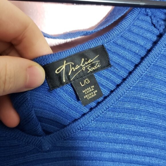 Thalia Sodi Womens Ribbed Pullover Sweater - Picture 4 of 6